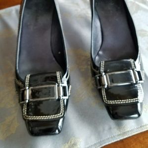 Cole Haan Black patent leather low heels